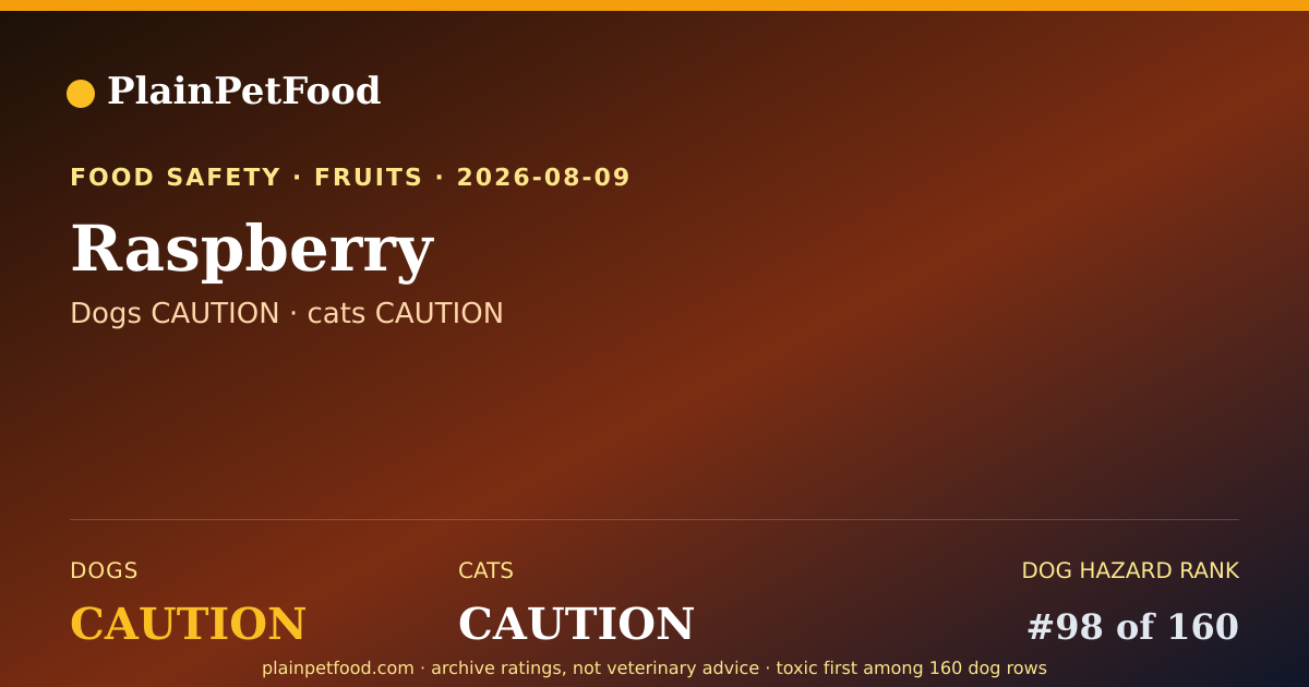 Shareable card for Raspberry for Pets, Is It Safe for Dogs and Cats?
